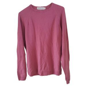 Holmewood Lambswool Dark Pink Long Sleeve Sweater